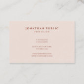 Professional Modern Simple Design Elegant Template Visitekaartje (Achterkant)