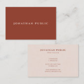 Professional Modern Simple Design Elegant Template Visitekaartje (Voorkant / Achterkant)