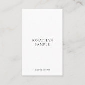 Professional Modern Simple Template Vertical Visitekaartje (Voorkant)