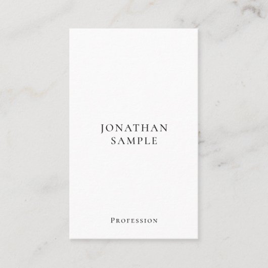 Professional Modern Simple Template Vertical Visitekaartje (Voorkant)