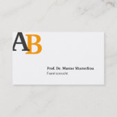 professional modern visitekaartje (Achterkant)