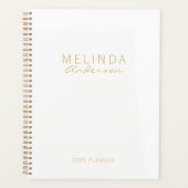 Professional Modern White en Gold Planner (Voorkant)