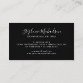 Professional modern zwart Gold Abstract Visitekaartje (Achterkant)