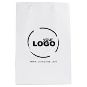 Professional Moderne Business Logo White Medium Cadeauzakje (Voorkant)
