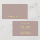 Professional Moderne Gold Text Sjabloon Elegant Visitekaartje (Voorkant / Achterkant)