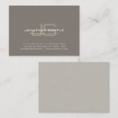 Professional Monogram Design Creative Plain Luxe Visitekaartje (Voorkant / Achterkant)