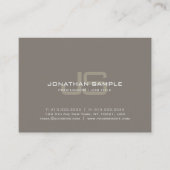 Professional Monogram Design Creative Plain Luxe Visitekaartje (Voorkant)