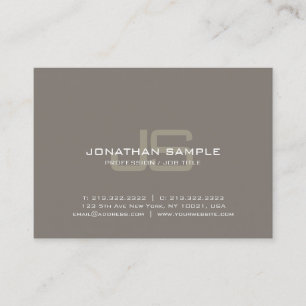 Professional Monogram Design Creative Plain Luxe Visitekaartje