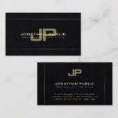 Professional Monogram Glamoureuze Plain Luxe Visitekaartje (Voorkant / Achterkant)
