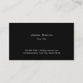 Professional Monogram Gold Shield Steel Metal Visitekaartje (Achterkant)