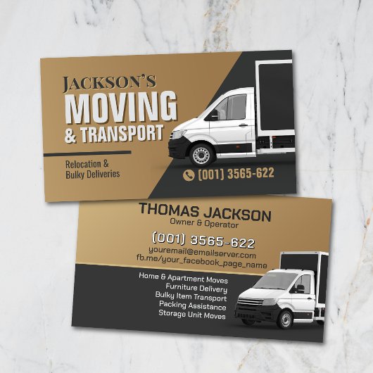 Professional Moving Services - Relocation Visitekaartje