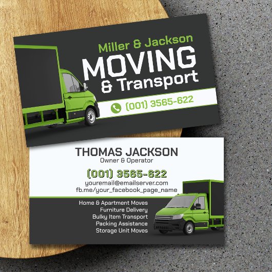 Professional Moving Services - Relocation Visitekaartje