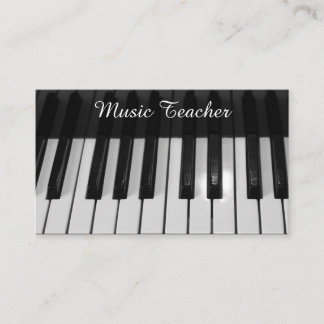 Professional Music Teacher Visitekaartje