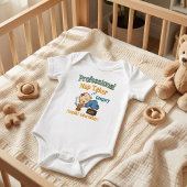 Professional Nap Taker: Funny & Cute Personalized Romper