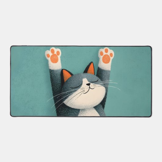 Professional Nap Taker Funny Sleeping Cat Bureaumat (Voorkant)