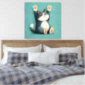 Professional Nap Taker Funny Sleeping Cat Canvas Afdruk (Insitu (Slaapkamer))