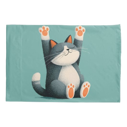 Professional Nap Taker Funny Sleeping Cat Kussensloop (Achterkant)