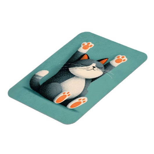 Professional Nap Taker Funny Sleeping Cat Magneet (Linkerzijde)