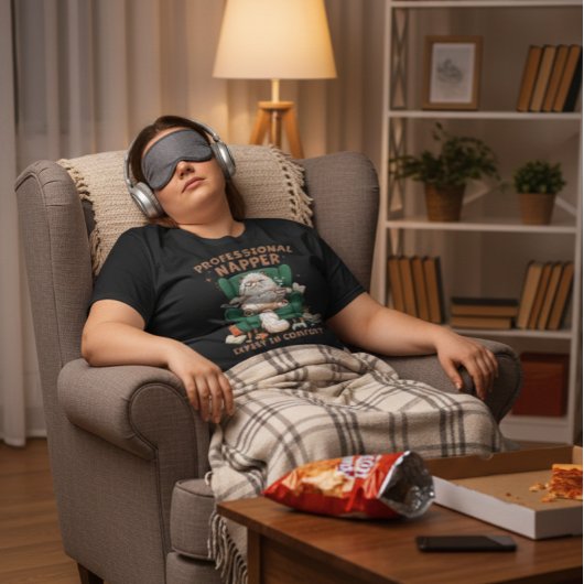 Professional Napper Funny Cat Comfort Expert T-shirt