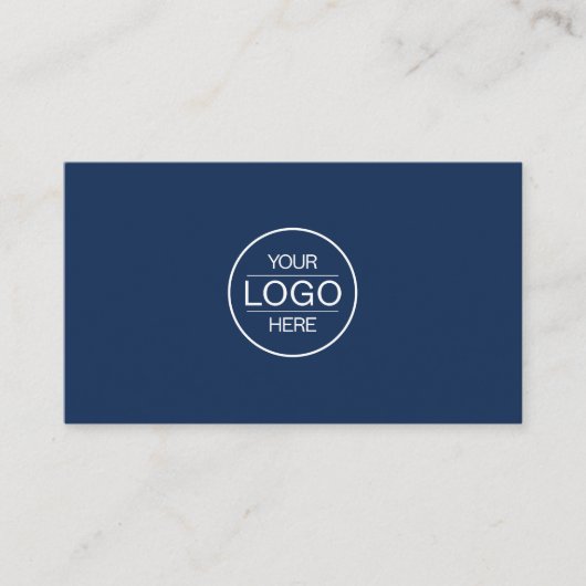 Professional Navi Blue Add your Logo Visitekaartje (Voorkant)