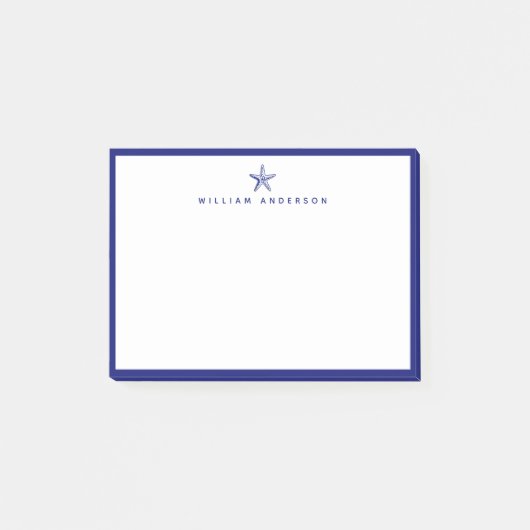 Professional Navy Nautical Post-it® Notes (Voorkant)