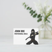 Professional Ninja Visitenkarte Visitekaartje (Staand voorkant)