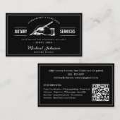 Professional Notary Services QR Code Customizable Visitekaartje (Voorkant / Achterkant)