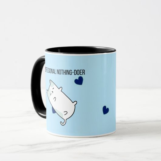 Professional Nothing-Doer | Funny Mini Dog Coffee  Mok (Voorkant links)