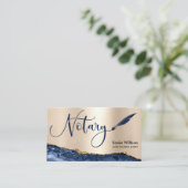 Professional Notional Loan Signing Agent Black Gol Visitekaartje (Staand voorkant)