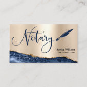 Professional Notional Loan Signing Agent Black Gol Visitekaartje (Voorkant)