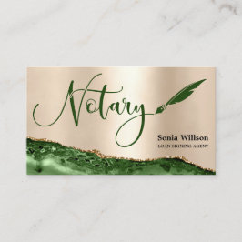 Professional Notional Loan Signing Agent Black Gol Visitekaartje