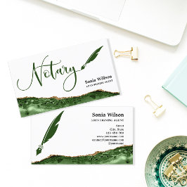 Professional Notional Loan Signing Agent Black Gol Visitekaartje