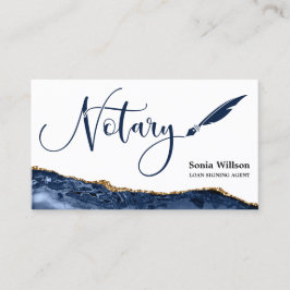 Professional Notional Loan Signing Agent Black Gol Visitekaartje