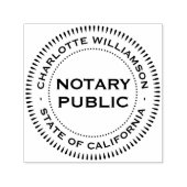 Professional Notional Public Loan Signing Agent Zelfinktende Stempel (Design)