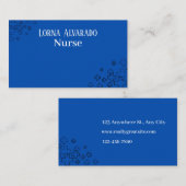 Professional Nurse Business Card Template Visitekaartje (Voorkant / Achterkant)