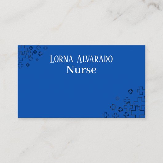 Professional Nurse Business Card Template Visitekaartje (Voorkant)
