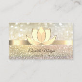 Professional Ombre Bokeh Gold, Lotus Yoga Visitekaartje (Voorkant)