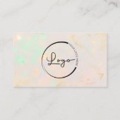 Professional Opal Business Logo Social Media Visitekaartje (Achterkant)