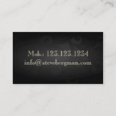 Professional Opera Singer Note Melody Card Visitekaartje (Achterkant)