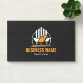 Professional Orange White Real Estate Logo Post-it® Notes (Kantoor)