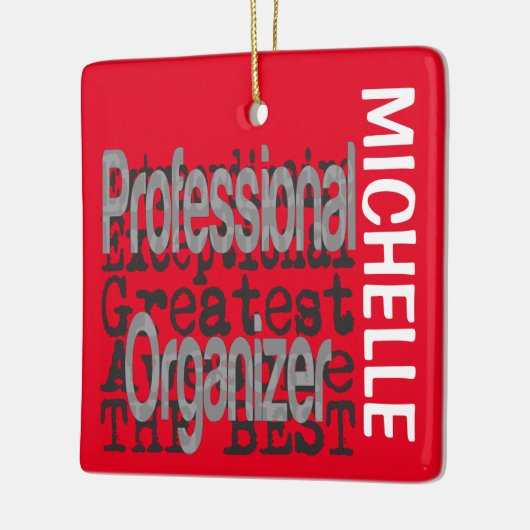 Professional Organizer Extraordinaire CUSTOM Keramisch Ornament (Links)