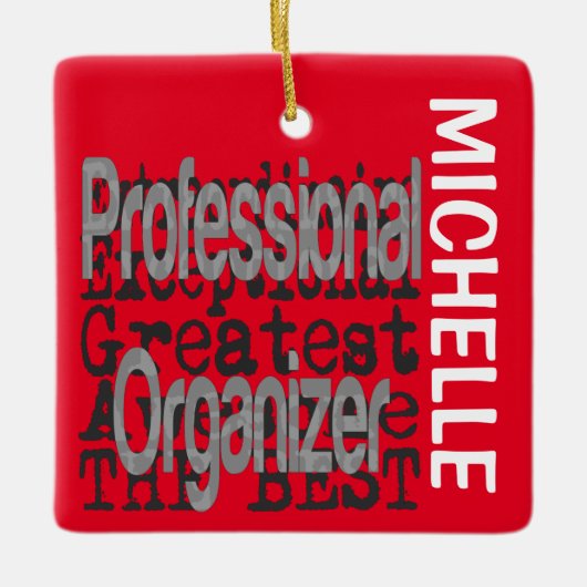Professional Organizer Extraordinaire CUSTOM Keramisch Ornament (Voorkant)