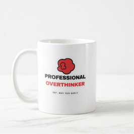 Professional Overthinker Funny Coffee Mug Koffiemok