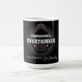 Professional Overthinker Funny Custom Name Mug Koffiemok (Center)