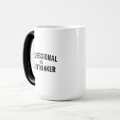 Professional Overthinker - Funny Design Magische Mok (Voorkant links)