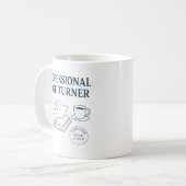 Professional Page Turner Funny Bookish Gift Idea Koffiemok (Voorkant links)