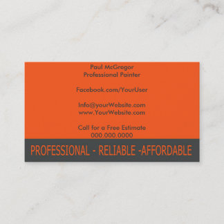 Professional Painter Business Card Visitekaartje