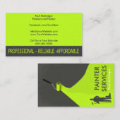 Professional Painter Business Card Visitekaartje (Voorkant / Achterkant)