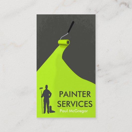 Professional Painter Business Card Visitekaartje (Achterkant)