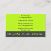 Professional Painter Business Card Visitekaartje (Voorkant)